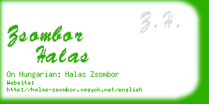 zsombor halas business card